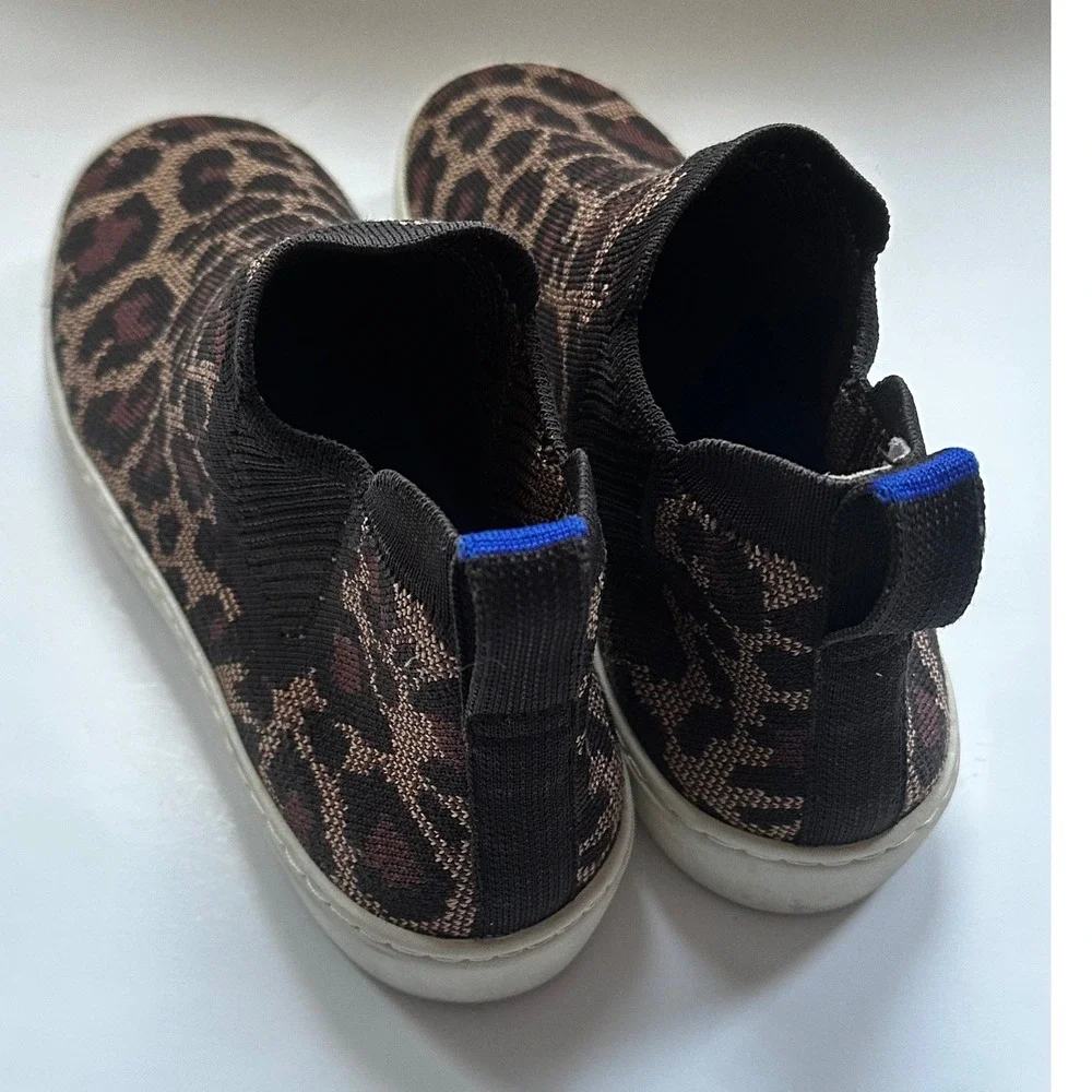 Rothy's The Point Leopard Print Flats Women's Size 9.5 Slip On‎ Shoes